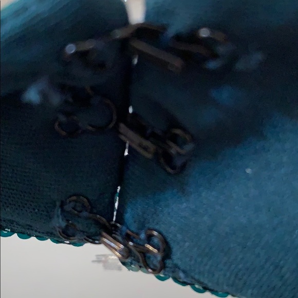 Lulus-Forest Green Sequin Backless Skater Dress - Picture 7 of 10